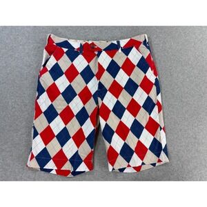 Loudmouth Premium Golf Shorts‎ (Men's 36) 11" -Blue/Red